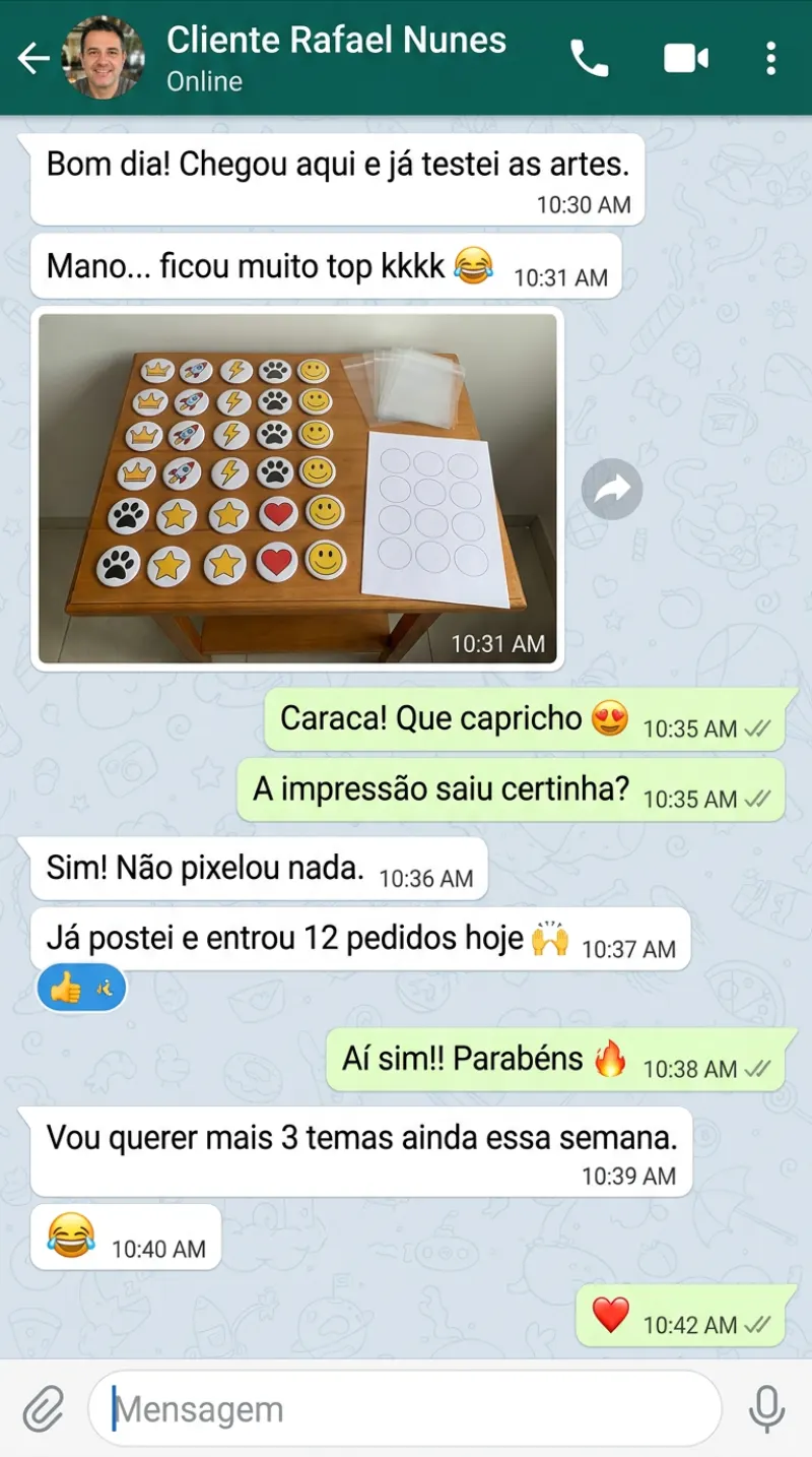 Depoimento de Rafael Nunes no WhatsApp